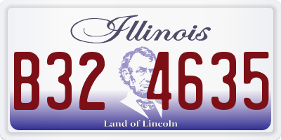IL license plate B324635