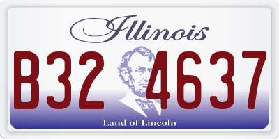 IL license plate B324637