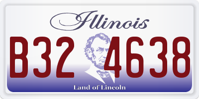 IL license plate B324638