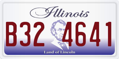 IL license plate B324641
