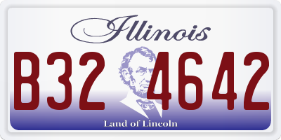 IL license plate B324642