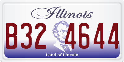 IL license plate B324644