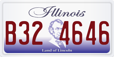 IL license plate B324646
