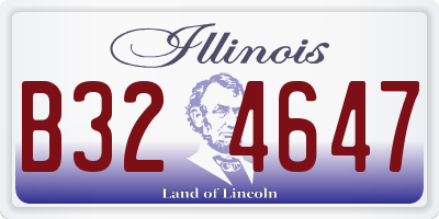 IL license plate B324647