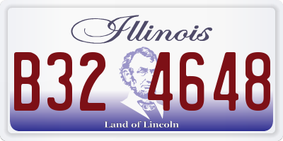IL license plate B324648