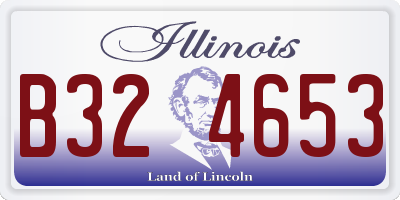 IL license plate B324653