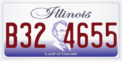 IL license plate B324655