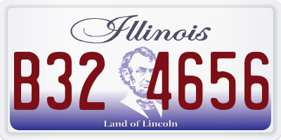 IL license plate B324656