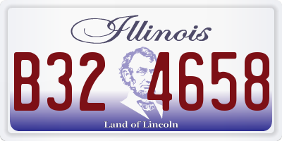 IL license plate B324658