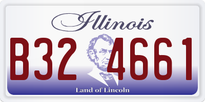 IL license plate B324661