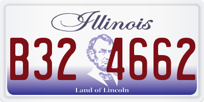 IL license plate B324662