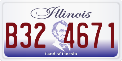 IL license plate B324671