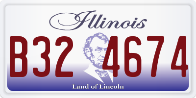 IL license plate B324674