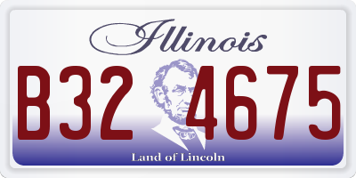 IL license plate B324675