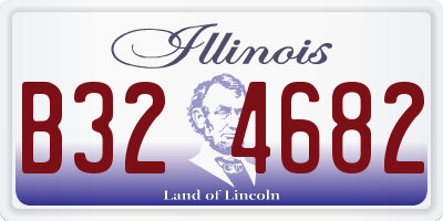 IL license plate B324682
