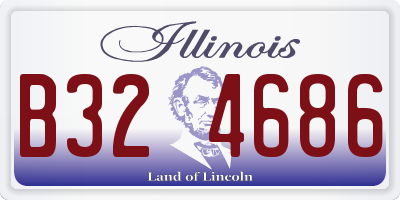 IL license plate B324686