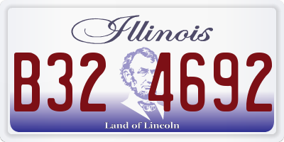 IL license plate B324692