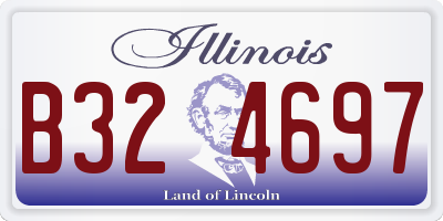 IL license plate B324697