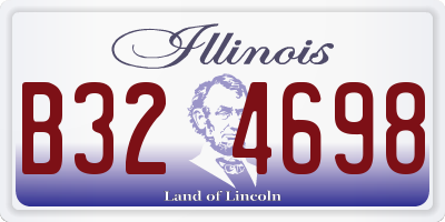 IL license plate B324698