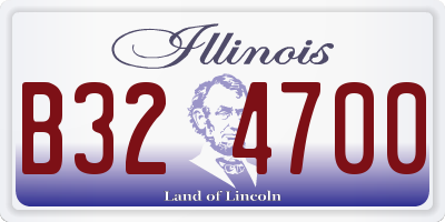 IL license plate B324700
