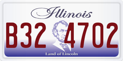 IL license plate B324702