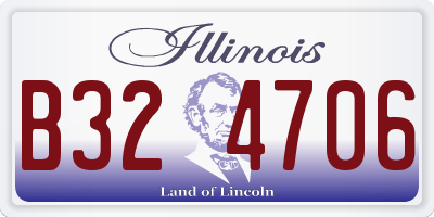 IL license plate B324706