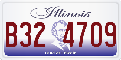 IL license plate B324709
