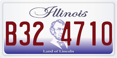 IL license plate B324710