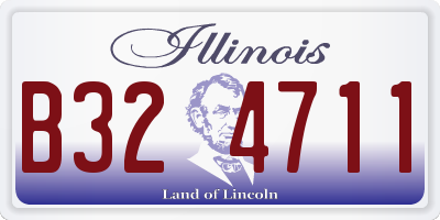 IL license plate B324711