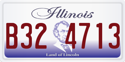 IL license plate B324713