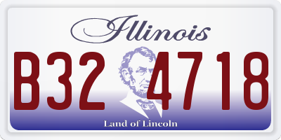 IL license plate B324718