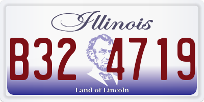 IL license plate B324719