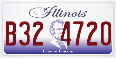 IL license plate B324720