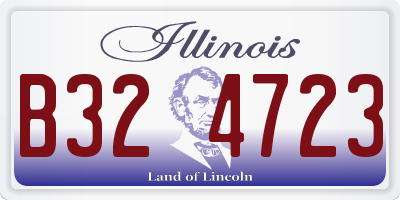 IL license plate B324723