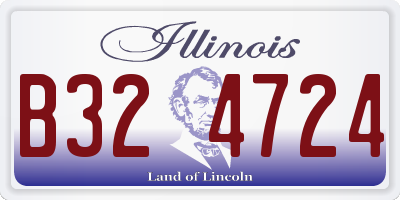 IL license plate B324724