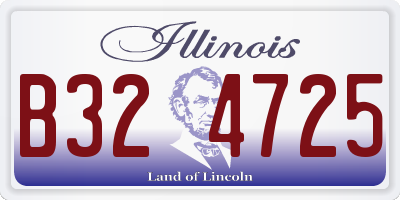 IL license plate B324725