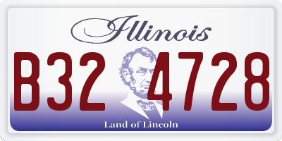 IL license plate B324728