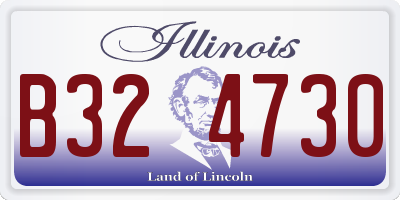 IL license plate B324730