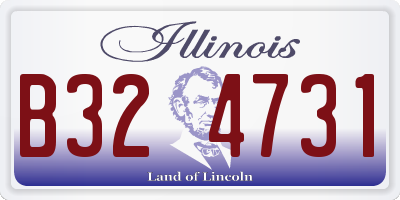 IL license plate B324731