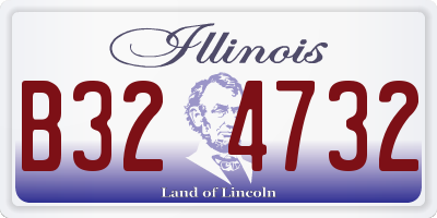 IL license plate B324732