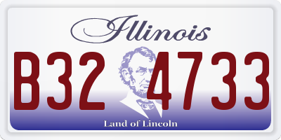 IL license plate B324733