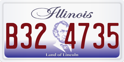 IL license plate B324735