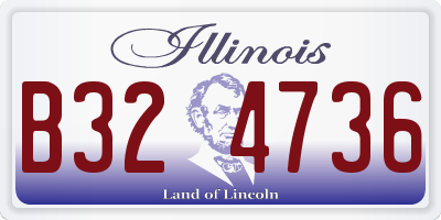 IL license plate B324736