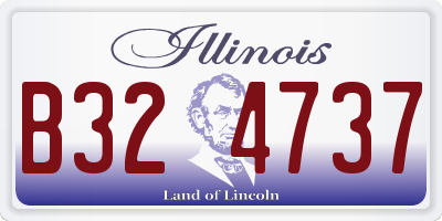 IL license plate B324737