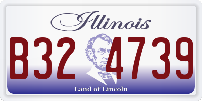 IL license plate B324739