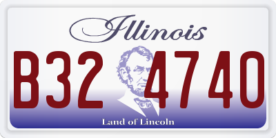 IL license plate B324740