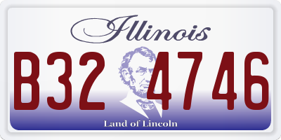 IL license plate B324746