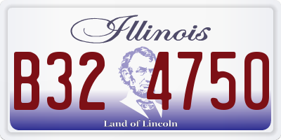 IL license plate B324750