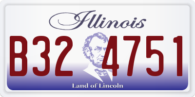 IL license plate B324751