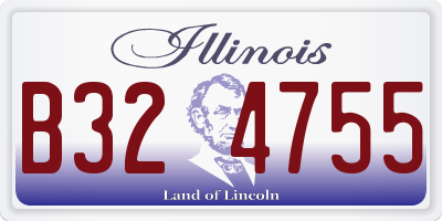 IL license plate B324755